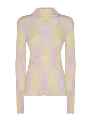 BURBERRY: Suéteres con cuello pico - Suéter Cuello Redondo - Multicolor