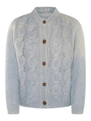 Maison Margiela: Cardigans - Cardigan - Blau