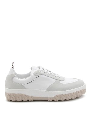 THOM BROWNE: Chaussures de sport - Baskets - Blanc
