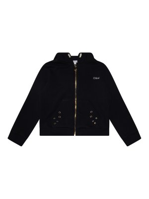 CHLOE': Sweatshirts & Sweaters - Black Cotton Sweatshirt