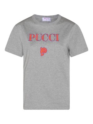 EMILIO PUCCI: T-shirts - T-Shirt - Gris