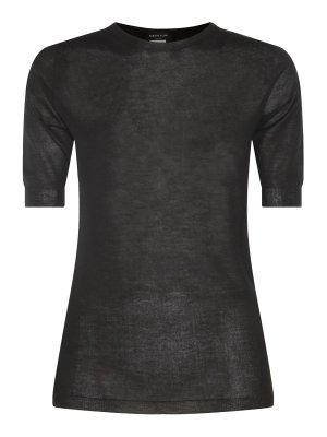 FABIANA FILIPPI: maglia collo rotondo - Maglieria in lana nera