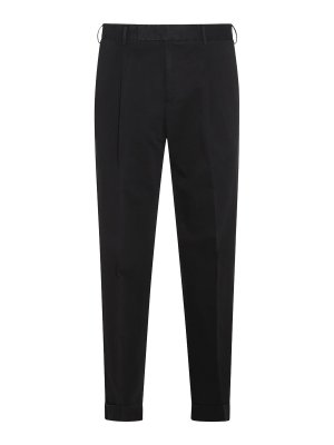 PT TORINO: pantaloni casual - Pantaloni di cotone nero