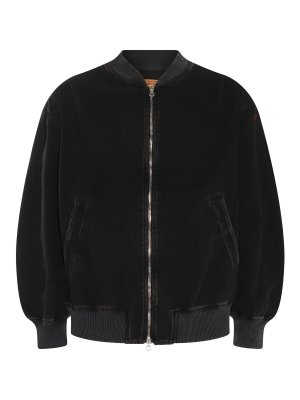 DIESEL: denim jacket - Black Cotton Denim Jacket