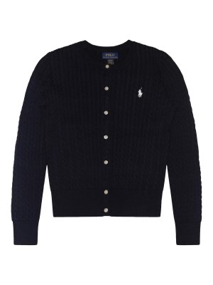 POLO RALPH LAUREN: crew necks - Blue Cotton Knitwear