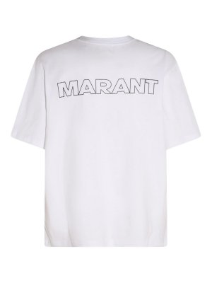 ISABEL MARANT: t-shirts - White Cotton T-Shirt