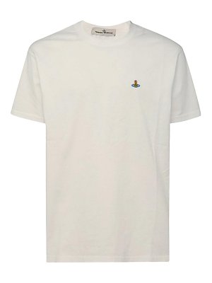 VIVIENNE WESTWOOD: t-shirts - White Cotton T-Shirt