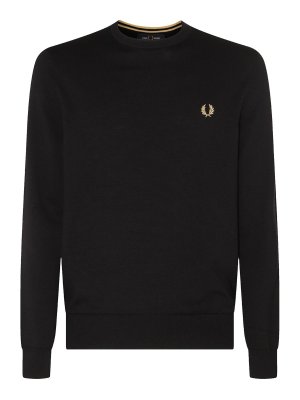 FRED PERRY: Pull col rond - Pull Col Rond - Noir