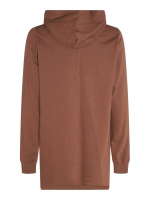 RICK OWENS: Sweatshirts & Sweaters - Brown Cotton Sweatshirt
