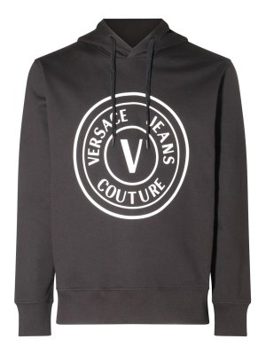 Versace Jeans Couture: Sweatshirts und Pullover - Sweatshirt - Schwarz