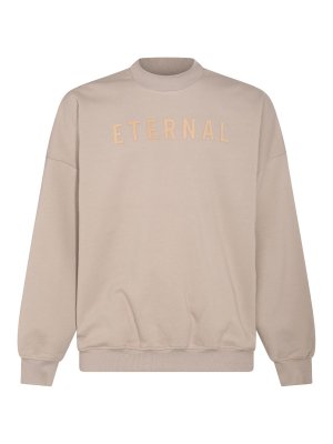 FEAR OF GOD: Sweatshirts & Sweaters - Dustyy Beige Cotton Sweatshirt