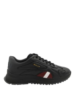 BALLY: trainers - Black Canvas S105 Sneakers