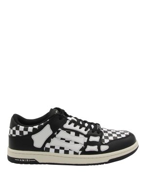 AMIRI: trainers - Black And White Leather Sneakers