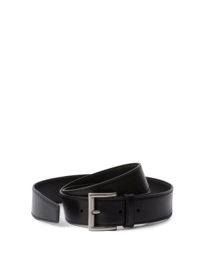 PRADA: belts - Buckled Leather Belt