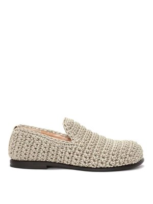 J.W. ANDERSON: Loafers & Slippers - Crochet Moccasin Loafers