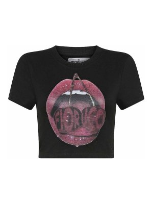 Tシャツ・カットソー BLUMARINE Woman T-Shirt Black P422T054A N0990 Blumarine Black Cotton T-Shirt - Black - Women | P422T054AN0990