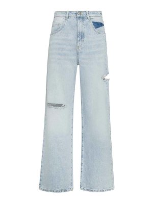 Courreges/クレージュ ジーンズ ブーツカット ブルーデニム Courreges ブーツカットジーンズ - ブルー | 324DPA221DE00337052