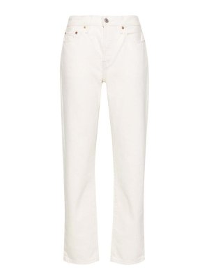 LEVI'S: bootcut jeans - High-Waisted Cotton Crop 501 Jeans
