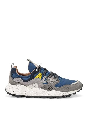 Versace Leather sneakers - Grey - Men | 10154371A109252E10P