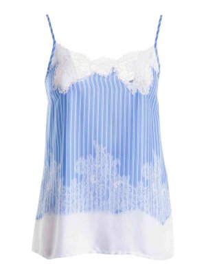 ERMANNO SCERVINO: Tops & Tank tops - V Neck Sleeveless Striped Top