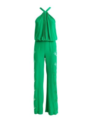 ERMANNO SCERVINO: jumpsuits - Round Neck Lace Jumpsuit