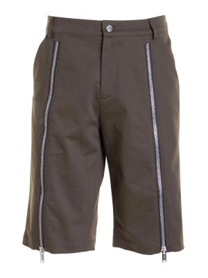 LES HOMMES: Trousers Shorts - Logo Back Pocket Shorts