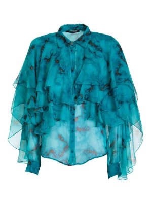 ROBERTO CAVALLI: Camisas - Camisa - Azul Claro