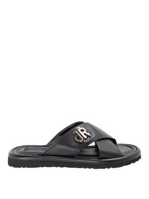 JOHN RICHMOND: sandals - Logo Slippers