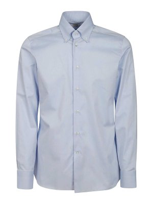 BORRIELLO NAPOLI: Chemises - Chemise - Bleu Clair