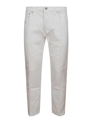 DONDUP: Jeans à jambe droite - Jean Droit - Blanc