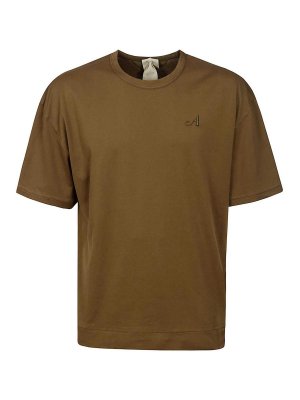GIVENCHY｜SHORT-SLEEVED ROUND NECK T-SHIRTS (BM716N3YAC T-shirt in cotton with GIVENCHY signature in - black