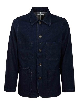 Universal Works: Casualjacken - Casualjacke - Jeansblau
