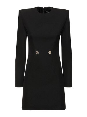 VERSACE: short dresses - Virgin Wool Mini Dress