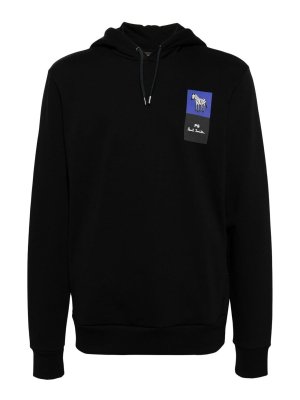 PAUL SMITH: Sweatshirts & Sweaters - Logo-Print Organic Cotton Hoodie