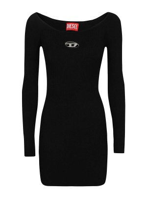DIESEL: boat necks - Ribbed knit dress