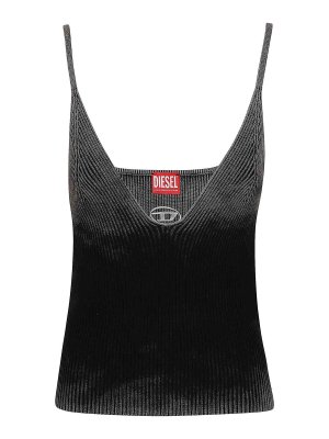 DIESEL: Tops & Tank tops - Top in organic ribbed yarn