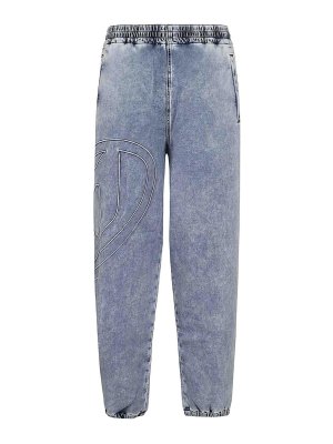DIESEL: Bootcut - Bootcut Jeans - Blau