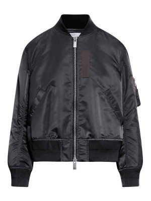 Sacai: Casualjacken - Casualjacke - Schwarz
