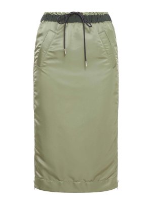 Sacai: Knee length skirts & Midi - Twill skirt