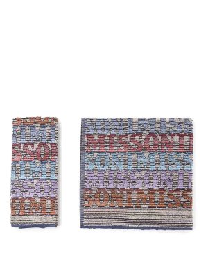 MISSONI: homeware - Bathroom Set With Silk-Screened Logo