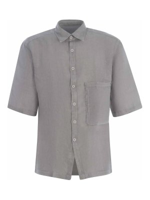 Michael Kors Linen shirt - Blue - Men | CS4400H4YT401
