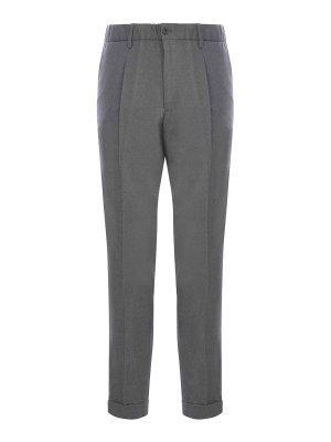 BRIGLIA 1949: pantaloni casual - Pantaloni In Lana Vergine Stretch
