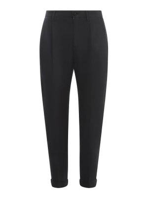 BRIGLIA 1949: pantaloni casual - Pantaloni In Cotone Stretch