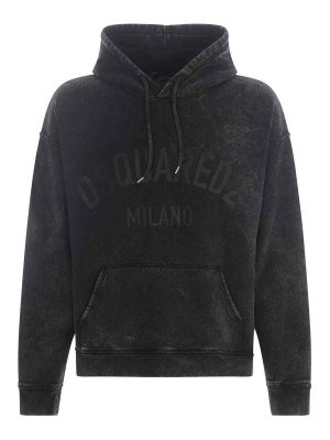 DSQUARED2: Sweatshirts & Sweaters - Hooded Sweatshirt In Cotton