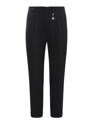 MANUEL RITZ : casual trousers - Trousers In Virgin Wool