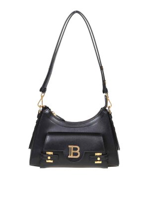 ショルダーバッグ・ポシェット BALMAIN FW25 'Sync Hobo' shoulder bag (FN1BT003LBFO 0PA) Sync Hobo bag in calfskin leather black black - Women | BALMAIN
