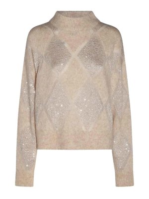 BRUNELLO CUCINELLI: crew necks - Cream Wool Crewneck