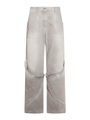 The Attico: ストレートジーンズ - ストレートジーンズ - グレー