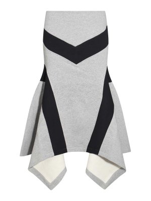 The Attico: gonne al ginocchio  e longuette - Gonna in cotone grigio