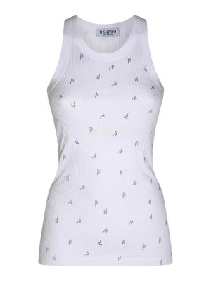 The Attico: Tops y camisetas sin mangas - Top - Blanco